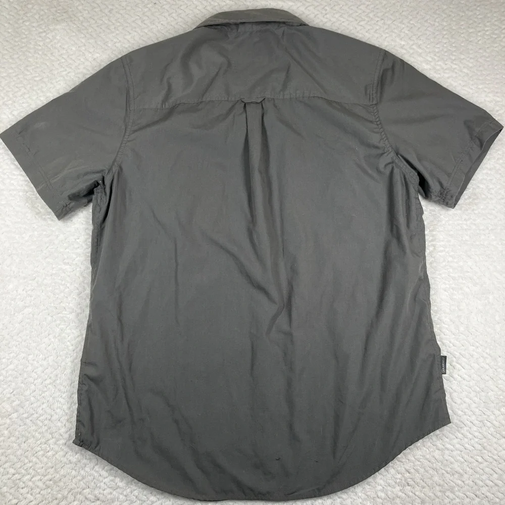 Craghoppers Solar Shield Shirt Mens Large Gray Short Sleeve Outdoors Hiking‎
